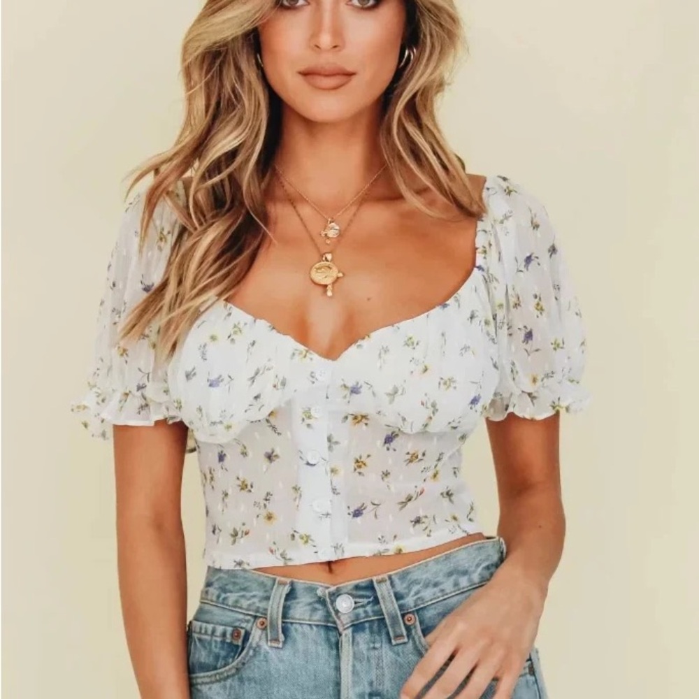 Verge Girl Floral Crop Top